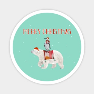 Classic Merry Christmas Magnet